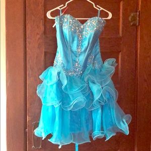 Turquoise Homecoming Dress